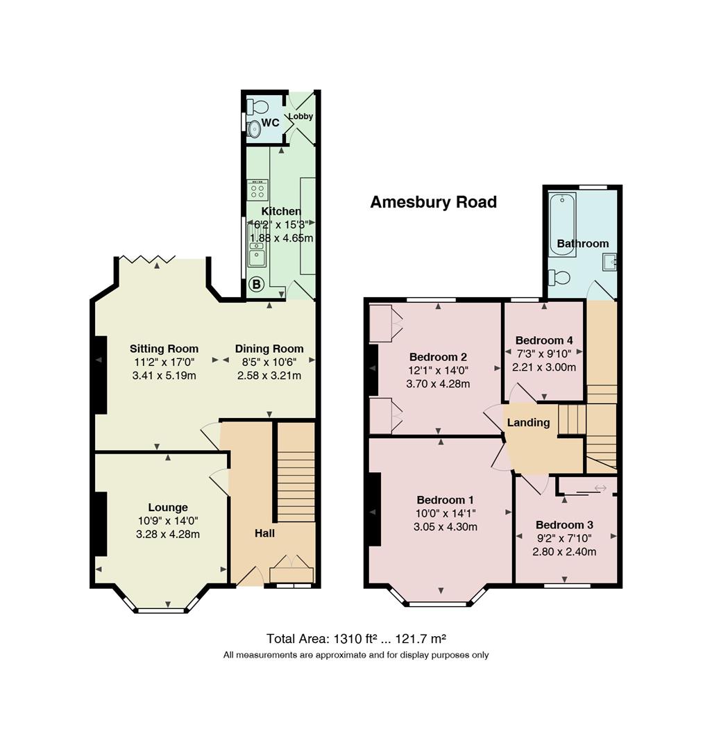 Floorplan for Amesbury Road, Penylan, Cardiff